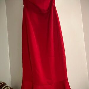BB Dakota Strapless Red Dress